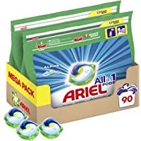 Ariel Pods Detergente Lavadora Cápsulas- 90 Lavados (Pack de 2 x 45)- Fragancia Frescor Los Alpes